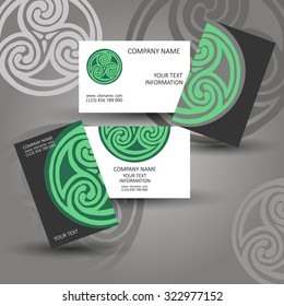 vector celtic sign design symbol logo element abstract knot icon business cards stickers