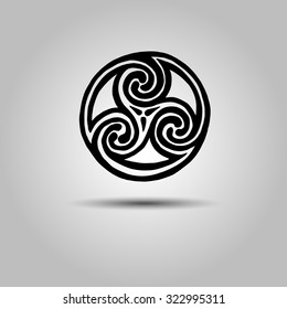 vector celtic sign design symbol element abstract knot icon tattoo