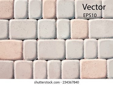 Vector cement brick floor background