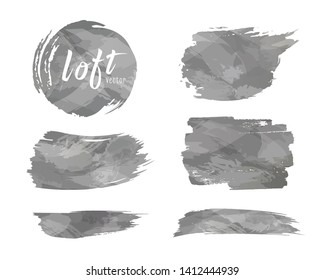 Vector Cement loft style brush design isolated on white background collections, illustration - Shutterstock ID 1412444939