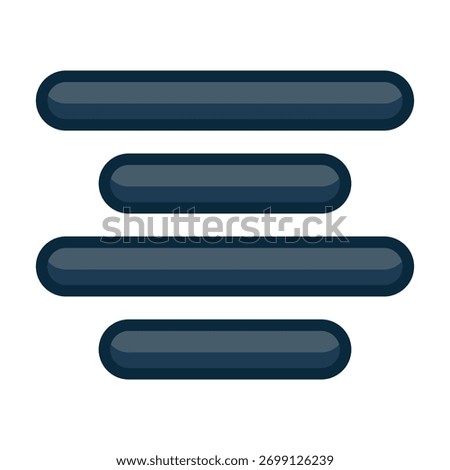 Vector center alignment icon symbolizing text formatting and design layout.