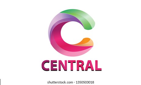 Vector Central Logo Template Latter C