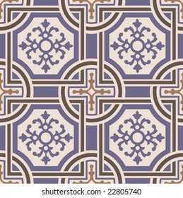 Vector ceramic tiles with seamless pattern 1
