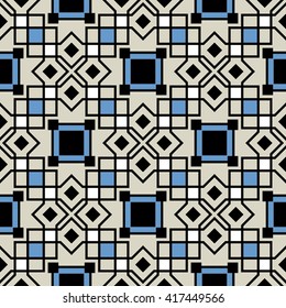 Vector ceramic tiles with seamless pattern