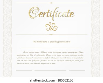 Vector certificate background