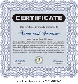 Vector certificate background. Modern style