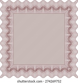 Vector certificate background. Modern style 
