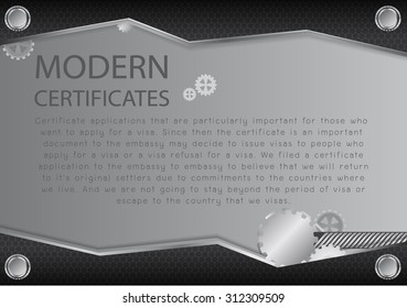 vector for certificate black