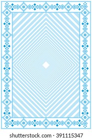vector certificate border template with additional design elements