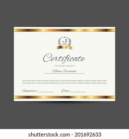 Vector certificate  (design template)
