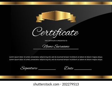 Vector certificate (design template)