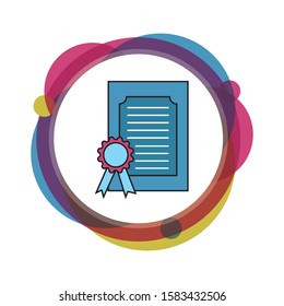 Vector certificate icon. Achievement, award, grant, diploma concepts. Premium quality graphic design elements