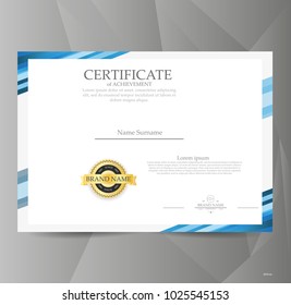 Vector certificate template.