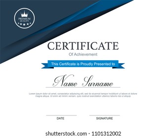 Vector certificate template