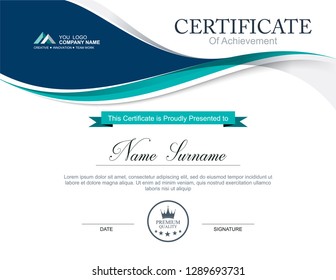 Vector certificate template