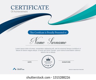 Vector certificate template