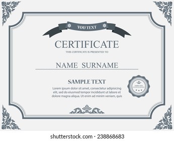 Vector Certificate Template.