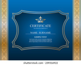 Vector certificate template.
