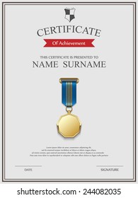 Vector certificate template.
