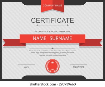 Vector certificate template.