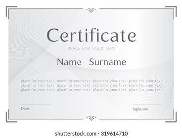 Vector certificate template.