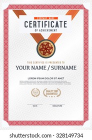 Vector certificate template.