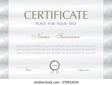 Vector certificate template.