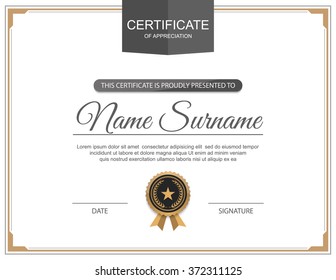 349,460 Certificate frame template Images, Stock Photos & Vectors ...