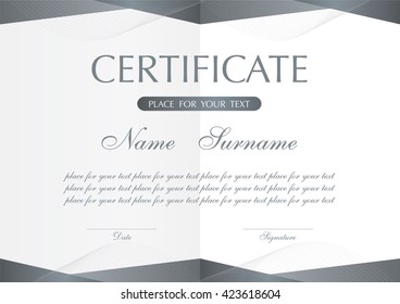 Vector certificate template.