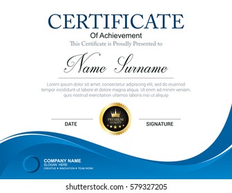 Vector certificate template