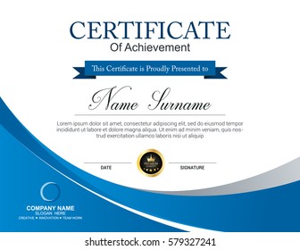 Vector certificate template