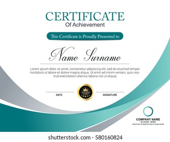 Vector certificate template