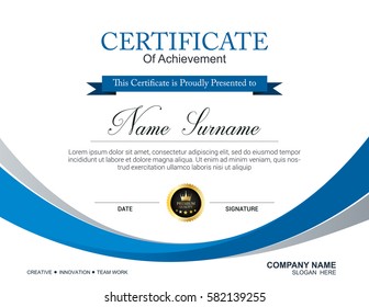 Vector certificate template