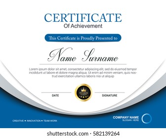 Vector certificate template