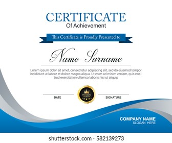 Vector certificate template