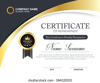 Vector certificate template