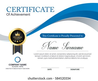 Vector certificate template