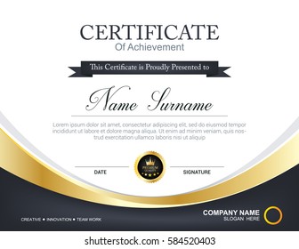 Vector certificate template