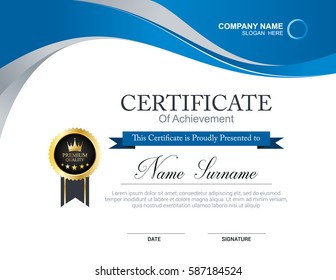 Vector Certificate Template Stock Vector Royalty Free