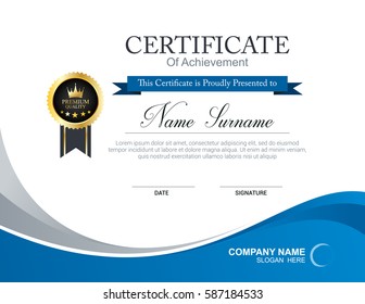 Vector certificate template