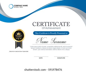 Vector certificate template