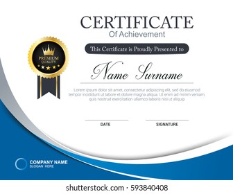 Vector certificate template