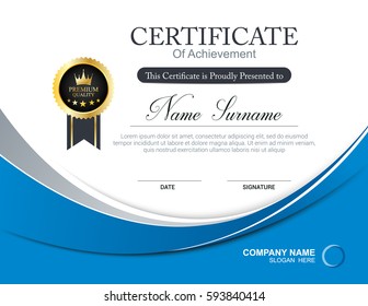 Vector certificate template