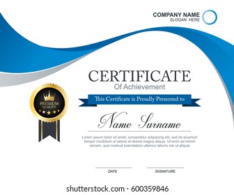 Vector certificate template