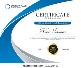 Vector certificate template