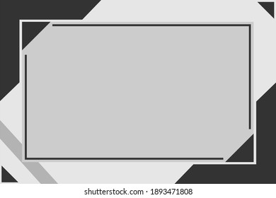 Vector Certificate Template Black White Design Stock Vector (Royalty ...