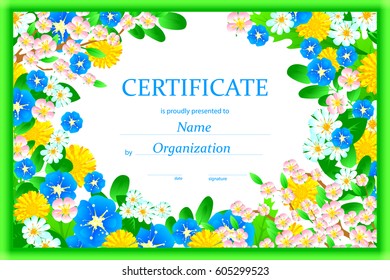 Vector Certificate Template Design 