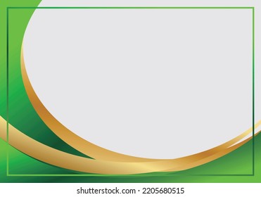 Vector certificate template. certificate vector design. Vector illustration Gold And Green