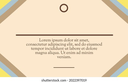 Vector of certificate template with flat style design illustration