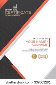 Vector certificate template. modern,luxurious, unique